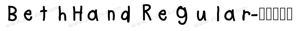 BethHand Regular字体转换
